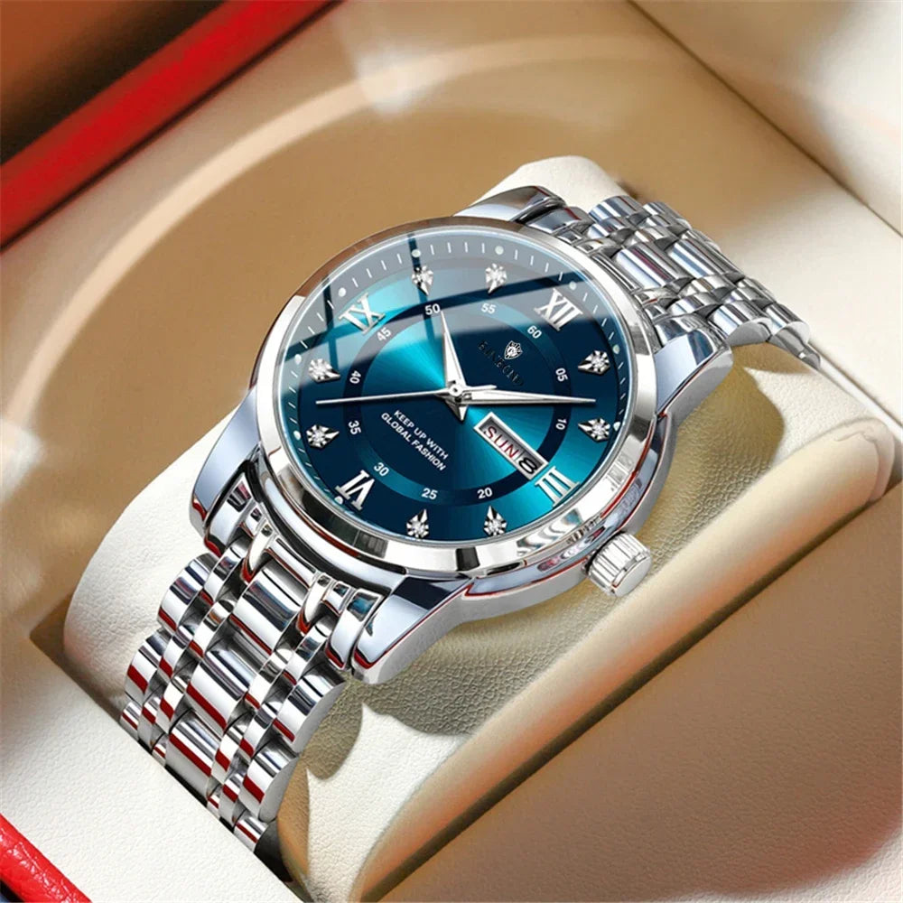 Casual Business Movement Fashion Quartz Wristwatches Gold Diamond Clock Men Luxury Watch Automatic Watches Mens Gifts Relojes